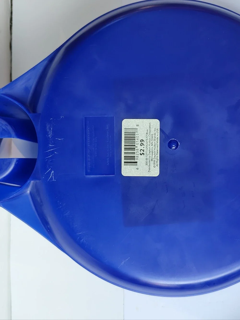 Buffet Buddy Plate and Cup Holders Dayton Hudson 1999 Blue NEW W/Tags Set Of 4